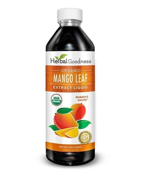 Mango Leaf Extract - Organic - Liquid - Metabolism, Gut & Immunity - Herbal Goodness Liquid Extract Herbal Goodness 12 oz 