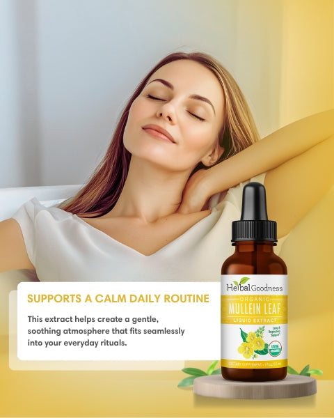 Mullein Leaf  - Organic 15X Liquid Extract - Respiratory & Lung Health