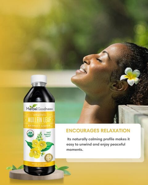 Mullein Leaf - Organic 15X Liquid Extract - Respiratory & Lung Health Liquid Extract Herbal Goodness 