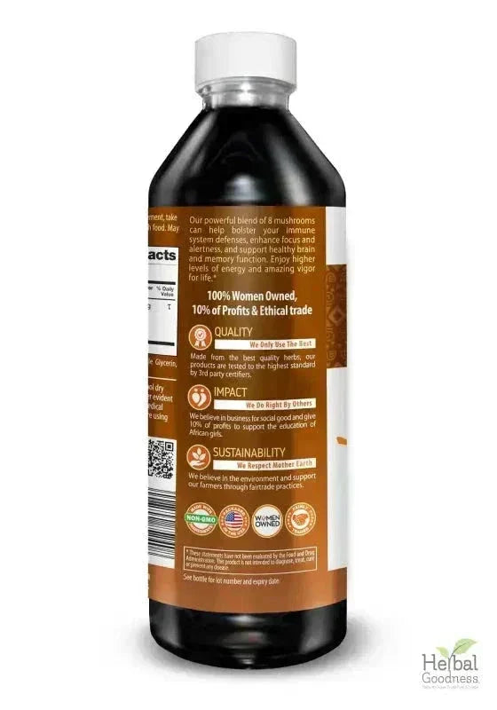 Mushroom Blend - 15X Liquid Extract - Adaptogens Liquid Extract Herbal Goodness 