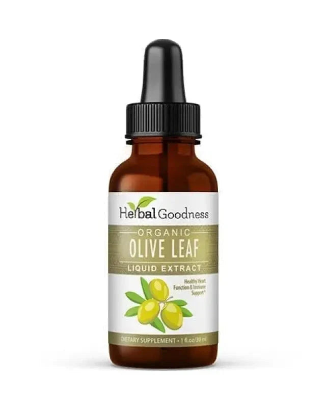 Olive Leaf - Organic 1oz 15X Liquid Extract - Immunity & Performance Liquid Extract Herbal Goodness 1 oz 