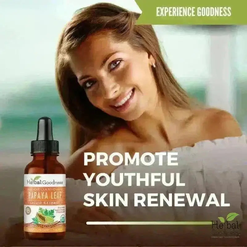 Papaya Leaf Extract - Organic 1oz 15X Liquid - Blood Platelet Liquid Extract Herbal Goodness 