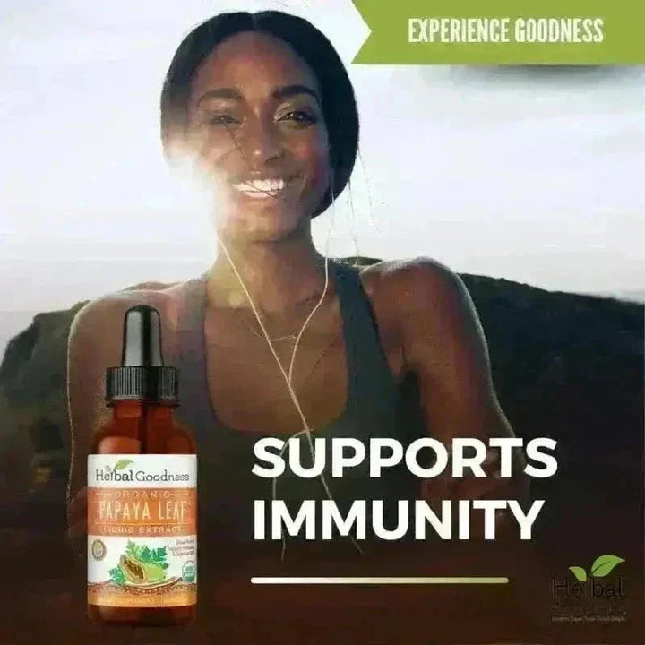 Papaya Leaf Extract - 1oz - Organic - 15X Liquid - Blood Platelet Liquid Extract Herbal Goodness 