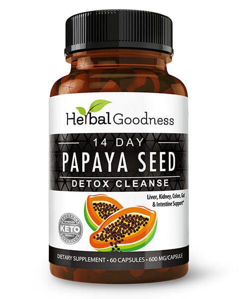 Papaya Seed Powder - Capsules 600mg - Plant-Based Capsules Herbal Goodness 