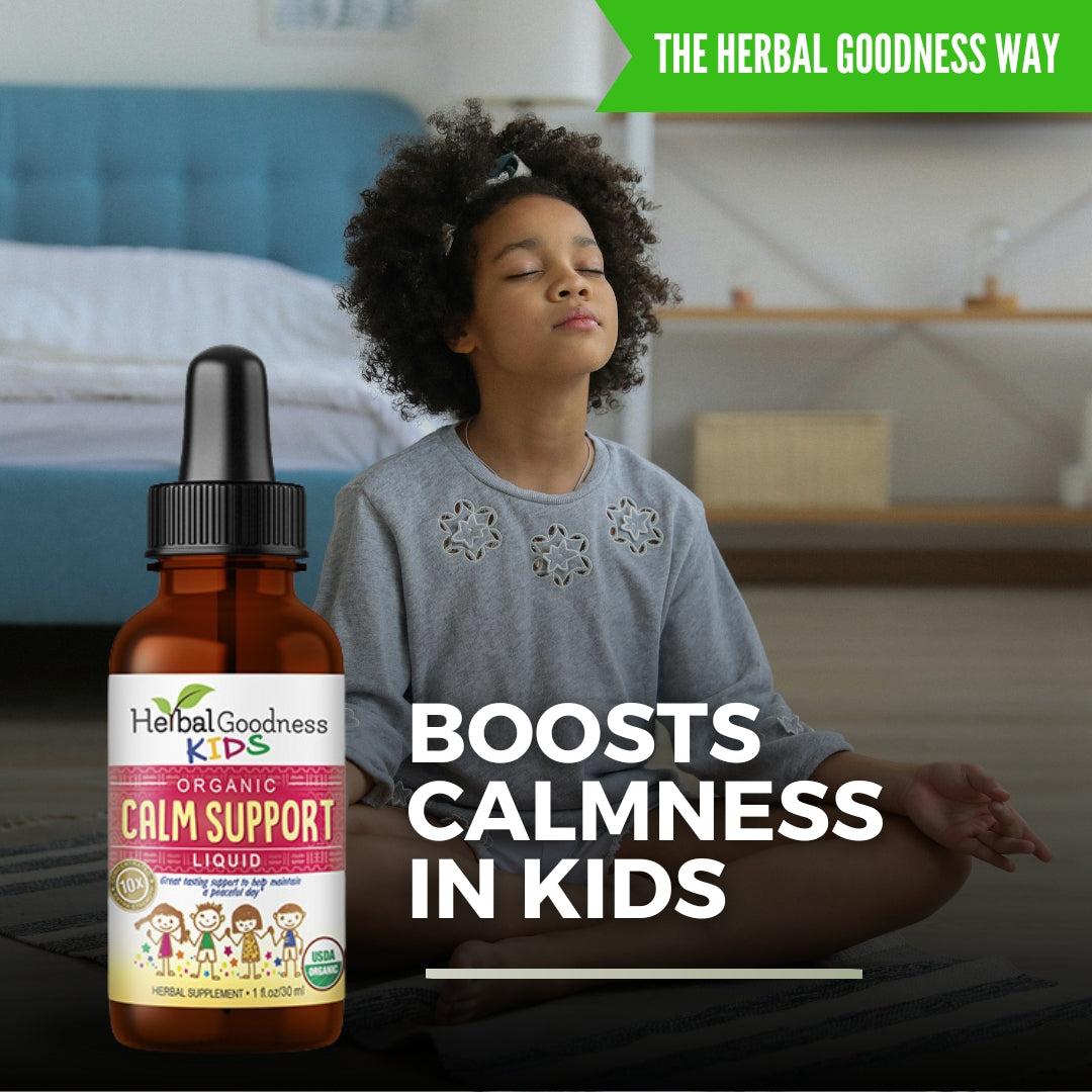 Kids Complete Wellness bundle – Calm and Focus organic liquid extracts by Herbal Goodness