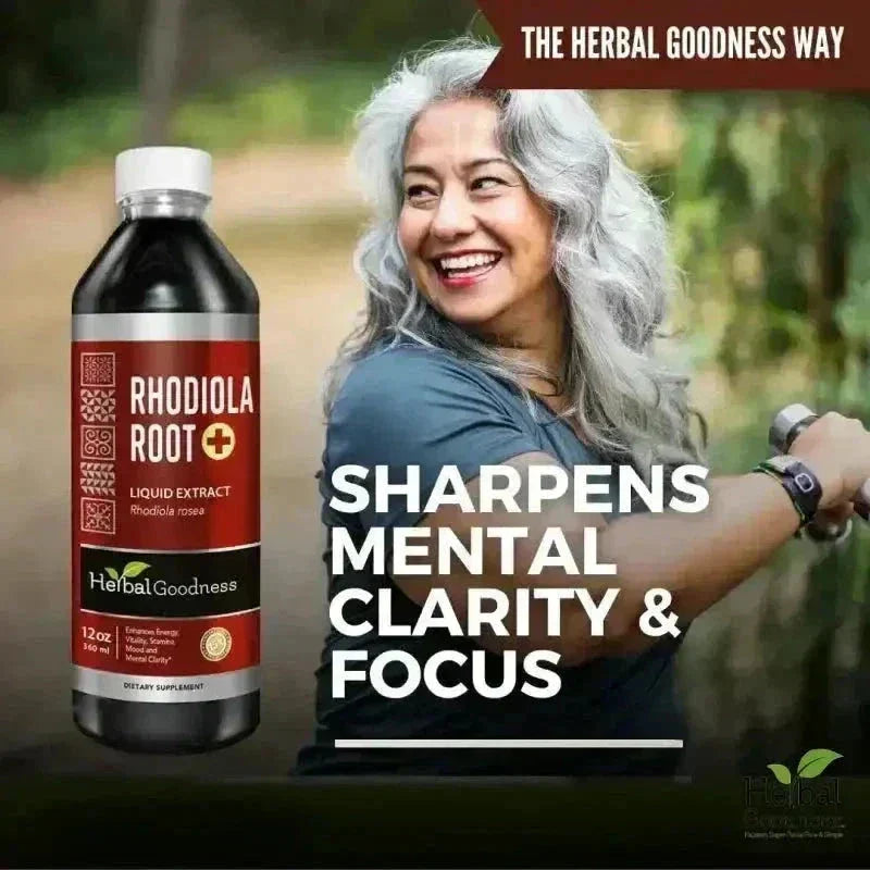Rhodiola Root Liquid Extract – Natural Adaptogen for Energy, Stamina &amp; Stress Wellness | Buy Online Liquid Extract Herbal Goodness 