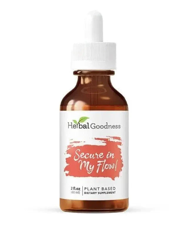 Secure in my Flow - 2fl.oz - Female Menstrual Support Liquid Extract Herbal Goodness 