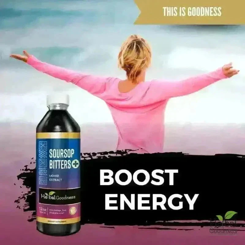 Soursop Bitters 15X Liquid Extract – Organic Soursop Leaf Detox & Wellness Support Liquid Extract Herbal Goodness 