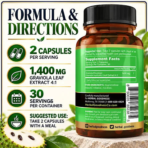 HG Graviola Capsule directions