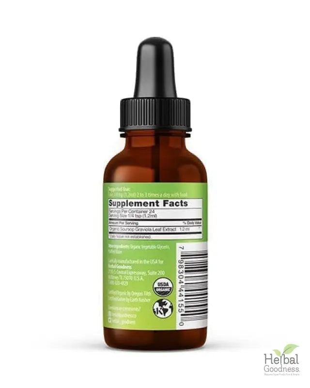 Soursop Leaf Graviola Extract - - Organic 15X Liquid Extract - Cell Renew & Immunity Liquid Extract Herbal Goodness 