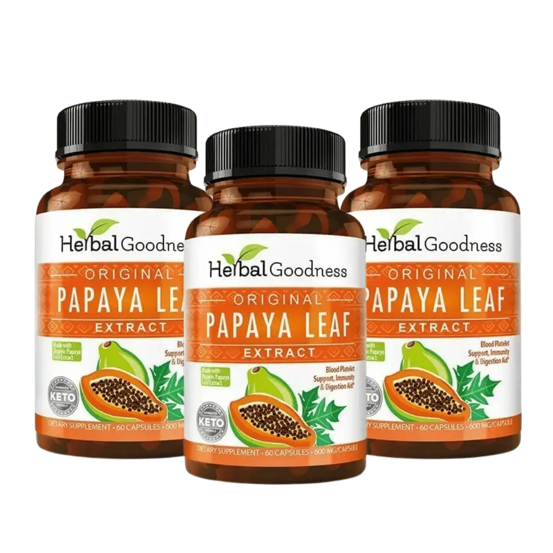 Papaya Leaf Capsules · 3-Pack